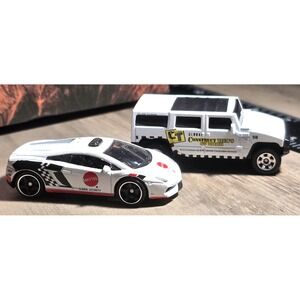 Matchbox luxury Hummer H2 Lamborghini  Gallardo Model Car 1:72 Set Euc‎